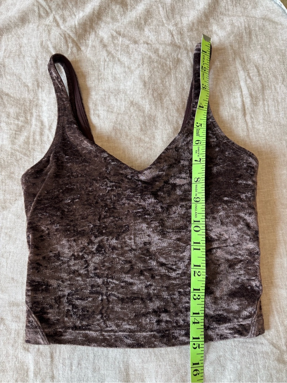 Lululemon Align Crushed Velvet Brown Tank - Picture 6 of 7